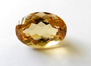 Oval Faceted Citrine - 88.00 Carats