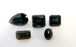 Group of Five Loose Indicolite - 33.32 CT