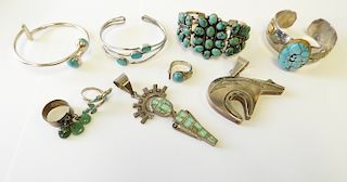 Group of Sterling Southwestern Jewelry