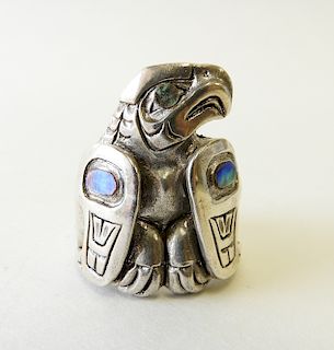 Patty Fawn - Sterling Eagle Ring