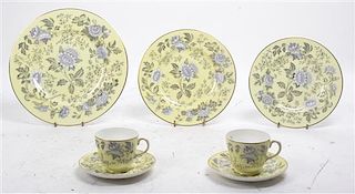 * A Wedgwood Porcelain Partial Dinner Service, Diameter of dinner plates 10 7/8 inches.
