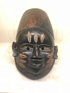 Yoruba Nigeria Gelede mask, Ex Crocker Art Museum