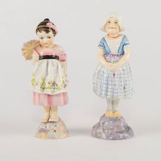 2 ROYAL WORCESTER FIGURINES, CHILDREN OF THE NATIONS