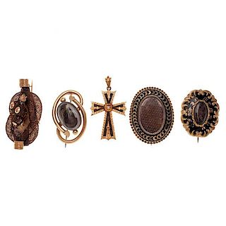 Vintage Mourning Jewelry 