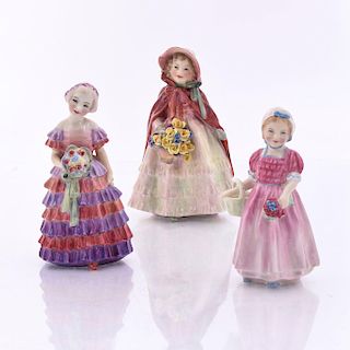 3 ROYAL DOULTON LADY FIGURINES