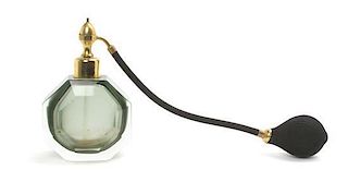 A French Glass Perfume Bottle, Height 5 3/4 inches.