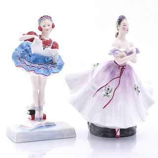 SET OF TWO ROYAL DOULTON BALLET FIGURINES