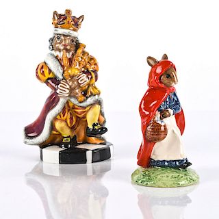 ROYAL DOULTON BUNNYKINS RED RIDING HOOD & OLD KING COLE