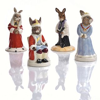 4PC ROYAL DOULTON BUNNYKINS OF THE COURT AND CHAPEL