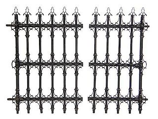 A Gothic Revival Iron Gate, Height 37 inches.