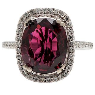 G.I.A. Certified Natural Red Spinel Ring  