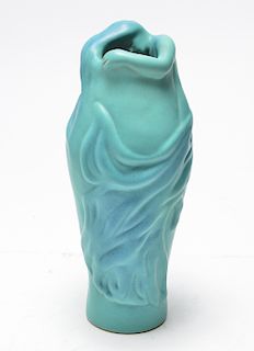 Van Briggle "Lorelei" Blue Glazed Pottery Vase
