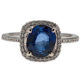 A.G.L. Certified Blue Sapphire Ring PLUS Loose Sapphires 
