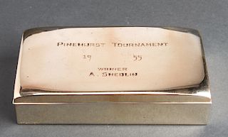 Poole Silver "Pinehurst Tournament" Covered Box