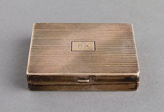Tiffany & Co. Art Deco Sterling Silver Hinged Box