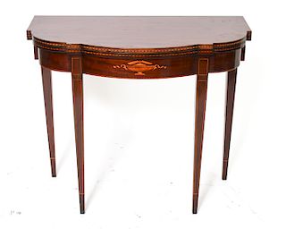 Federal Manner Flip Top Mahogany Game Table