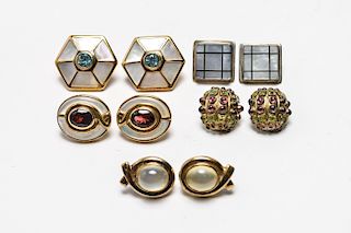 Kai-Yin Co. Silver-Gilt & Others Group of Earrings