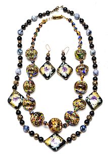 Millefiori Glass Beads Necklace & Others