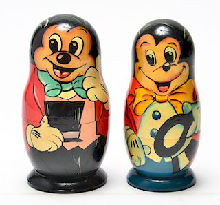 Mickey Mouse Disney Motif Nesting Dolls, 2