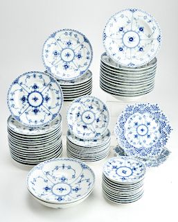 Royal Copenhagen Blue Fluted Porcelain Dishes