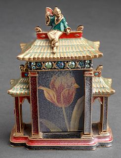Jay Strongwater Asian Temple Picture Frame