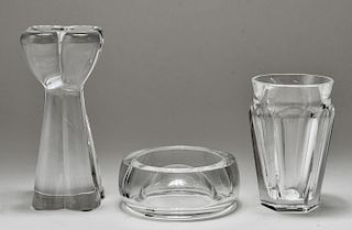 Baccarat Colorless Crystal Vessels, Group of 4