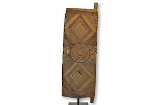 Authentic Igbo Iroko Wood Door 56"