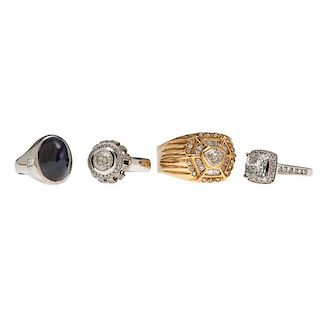 Rings in Platinum and Gold with Diamonds PLUS 