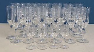 BACCARAT. Grouping Of Signed Stemware.