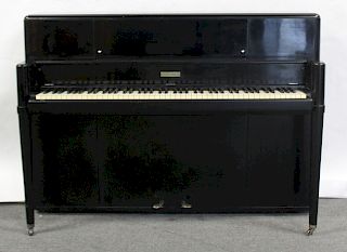 Steinway & Sons Lacquered Piano With Bench