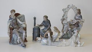 Lladro. Grouping of Four Porcelain Figurines