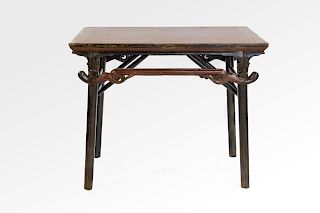Lacquered Chinese Folding Table.