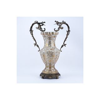 Monumental Antique Style Large Porcelain Vase With
