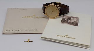 JEWELRY. Men's Vacheron Constantin 18kt Watch.