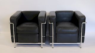 Pr Le Corbusier Design LC 3 Chairs.