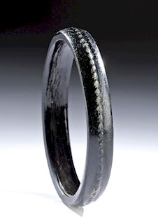 Roman Holy Land Glass Bracelet - Dark Glass