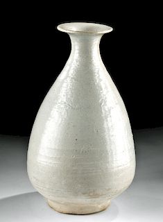 15th C. Korean Porcelain Vase - White Ware or Baekja
