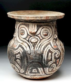 Marajoara Ceramic Vessel - Woman / Owl Figures -TL Test