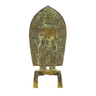 Chinese Wei Dynasty Gilt Bronze Buddhist Figurine.