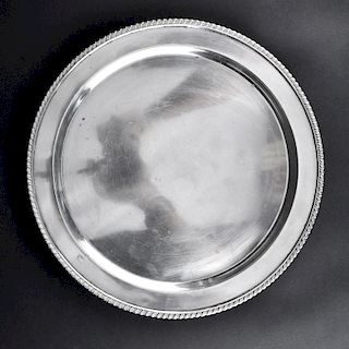 J.E. Caldwell Sterling Silver Round Tray