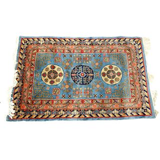 Semi Antique Middle Eastern Kazak Style Wool Rug