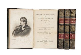 Clapperton, Hugh - Oudney, Walter - Denham, Dixon. Travels and Discoveries in Northern and Central Africa... London, 1831. Piezas: 4.