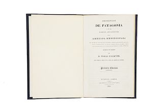 Falkner, Tomas. Descripción de Patagonia y de las Partes Adyacentes de la América Meridional. Buenos Aires, 1835.