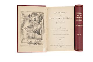 Burton, Richard Francis. Abeokuta and the Camaroons Mountains. An Exploration. London, 1863. Piezas: 2.