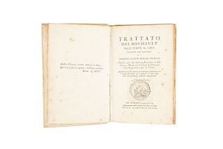 Pierre Simon, Rouhault. Trattato del Rouhault sulle Ferite al Capo... Torino,1773. 3 láminas.