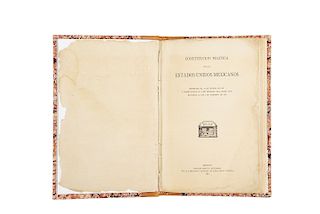 Constitución Política de los Estados Unidos Mexicanos, 1917. Edición de la Dirección General de Educación Pública. México, 1917.