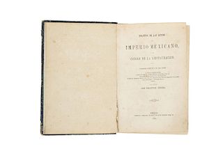 Segura, José Sebastián. Boletín de las Leyes del Imperio Mexicano. Código de la Restauración. México, 1864.