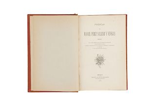 Pérez Salazar y Venegas, Manuel. Poesías. México: Imprenta de Ignacio Escalante, 1876. Con dedicatoria firmada por el autor.