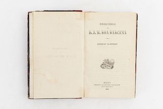 Roa Bárcena, José María. Poesías Líricas. México: Imprenta de Andrade y Escalante1859.