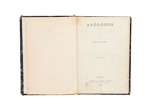 Santacilia, Pedro. Apólogos. México: Imprenta de J. Fuentes y Compañía, 1867.